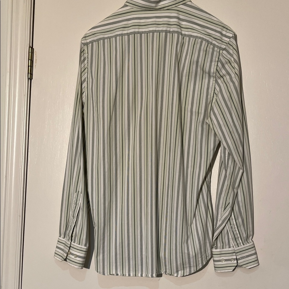 Express Striped Button-Down Shirt - Picture 4 of 5